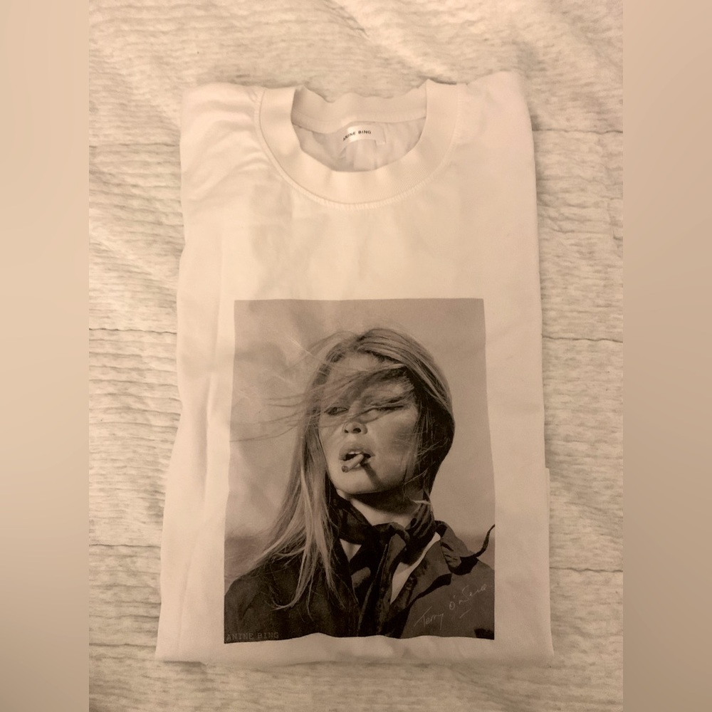 Anine Bing T-shirt, washed, never worn. Size large